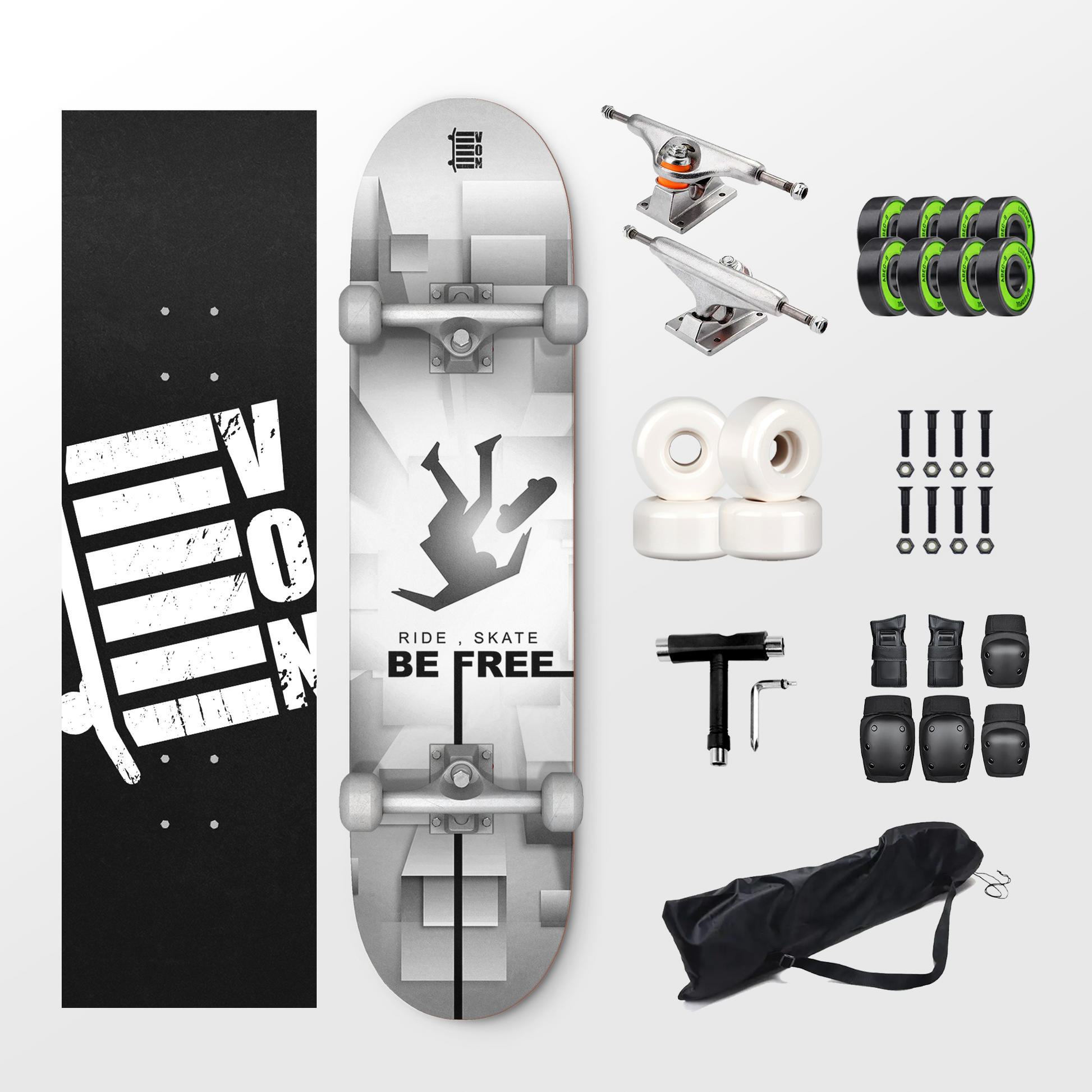 Ride, Skate, BE FREE Skateboard