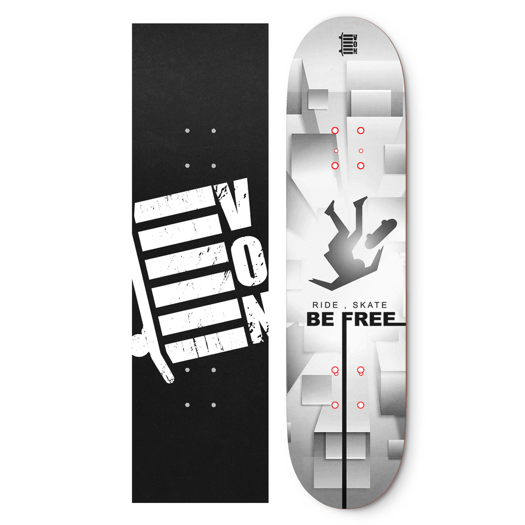 Ride, Skate, BE FREE Skateboard